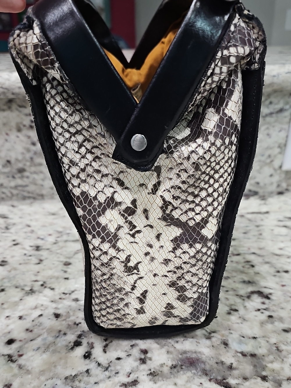 Patricia Nash Nela Frame Satchel - Python - Picture 8 of 11